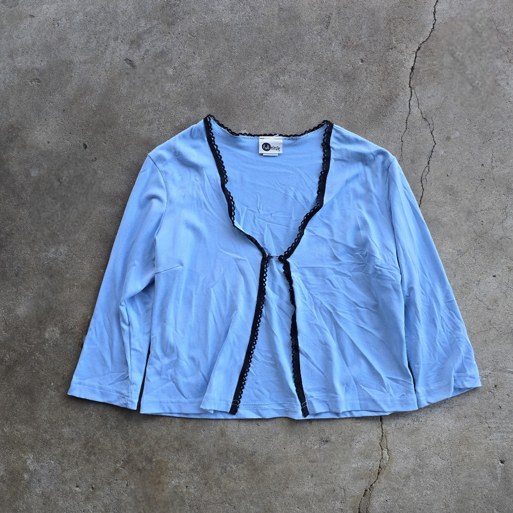 vtg y2k full circle Grunge cyber cardigan